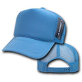 Decky Classic Trucker Hats Caps Foam Mesh Two Tone Blank Plain Solid Snapback-210-211-SKY-