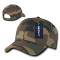 Decky Cotton Camouflage Curve Bill Baseball Hats Caps Snapback Unisex-Woodland (Full)-
