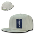 Decky Cotton Retro Flat Bill 6 Panel Snapback Baseball Caps Hats-Stone-