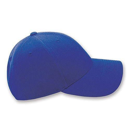 Decky Curved Bill Structured Acrylic Low Crown 6 Panel Dad Caps Hats Unisex-Black-