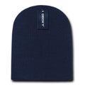 Decky Day Out Snug Fit Beanies Knitted Ski Skull Caps Hats Warm Winter-NAVY-