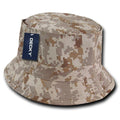 Decky Fisherman's Bucket Hats Caps Constructed Cotton Unisex-Desert Digital Camo-S/M-