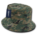 Decky Fisherman's Bucket Hats Caps Constructed Cotton Unisex-MCU Marines Digital Camo-S/M-