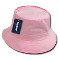 Decky Fisherman's Bucket Hats Caps Constructed Cotton Unisex-Pink-L/XL-