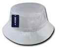 Decky Fisherman'S Bucket Mesh Top Hats Caps Unisex-S/M-White-