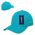 Decky Fitall Flex Fitted Baseball Dad Caps Hats Unisex-Teal-Small/Medium-