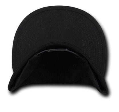 Decky Flat Bill Cotton 5 Panel Constructed High Crown Baseball Hats Caps-Woodland-