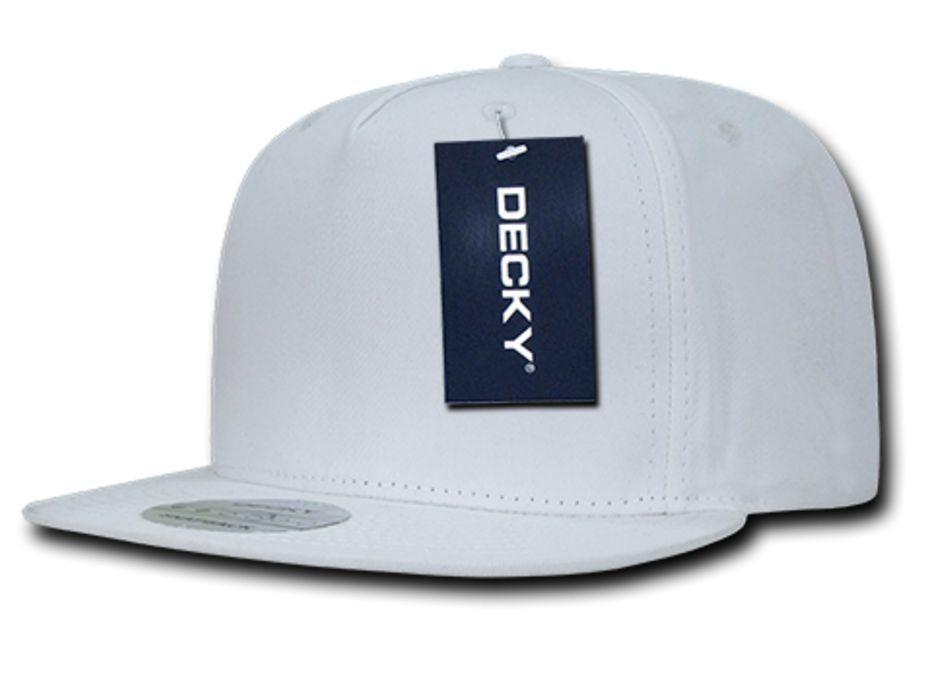 Decky Flat Bill Cotton 5 Panel Constructed High Crown Baseball Hats Caps-Woodland-