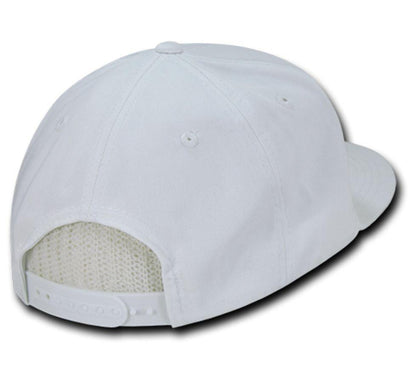 Decky Flat Bill Cotton 5 Panel Constructed High Crown Baseball Hats Caps-Woodland-