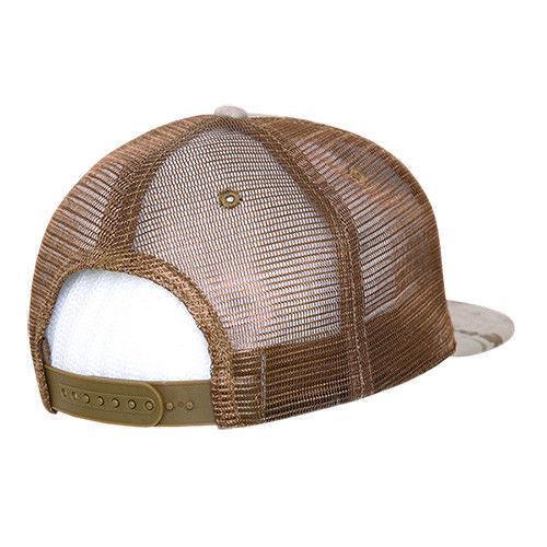 Decky Flat Bill Camouflage Cotton Foam Mesh Trucker Hats Caps Snapback Unisex-ACU/ACU/Grey-