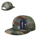 Decky Flat Bill Camouflage Cotton Foam Mesh Trucker Hats Caps Snapback Unisex-WDL/WDL/OLIVE-