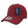 Decky Flex Elastic Fitted 6 Panels One Size High Crown Baseball Hats Caps Unisex-cardinal-