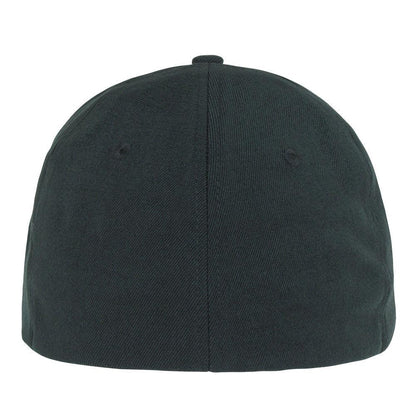 Decky Flex Elastic Fitted 6 Panels One Size High Crown Baseball Hats Caps Unisex-LIGHT BLACK-