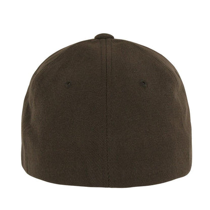 Decky Flex Elastic Fitted 6 Panels One Size High Crown Baseball Hats Caps Unisex-LIGHT BLACK-