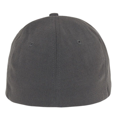 Decky Flex Elastic Fitted 6 Panels One Size High Crown Baseball Hats Caps Unisex-LIGHT BLACK-