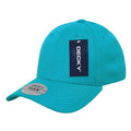 Decky Flex Elastic Fitted 6 Panels One Size High Crown Baseball Hats Caps Unisex-Teal-