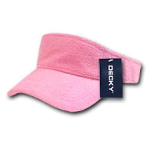 Decky Golf Tennis Walking Visor Sports Summer Sun Terry Cloth Snug Fit Unisex-996-Grey-