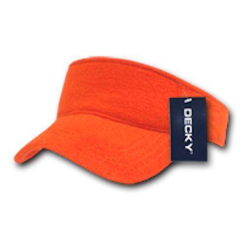 Decky Golf Tennis Walking Visor Sports Summer Sun Terry Cloth Snug Fit Unisex-996-Grey-
