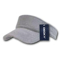 Decky Golf Tennis Walking Visor Sports Summer Sun Terry Cloth Snug Fit Unisex-996-Grey-