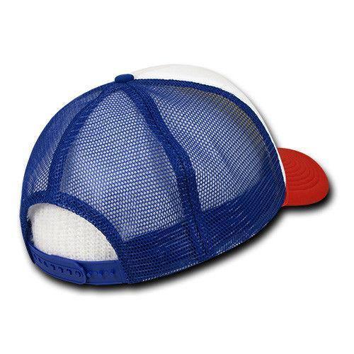 Decky Industrial Foam Trucker 5 Panel Hats Caps Two Tone Mesh Snapback-Black / Grey-