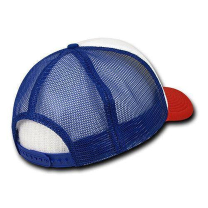 Decky Industrial Foam Trucker 5 Panel Hats Caps Two Tone Mesh Snapback-Black / Grey-