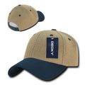 Decky Jute Low Crown Structured Dad 6 Panel Caps Hats Unisex-Navy-