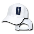 Decky Kids Size Boys Girls Pro Style Baseball Hats Caps Snapback Solid Colors-WHITE-
