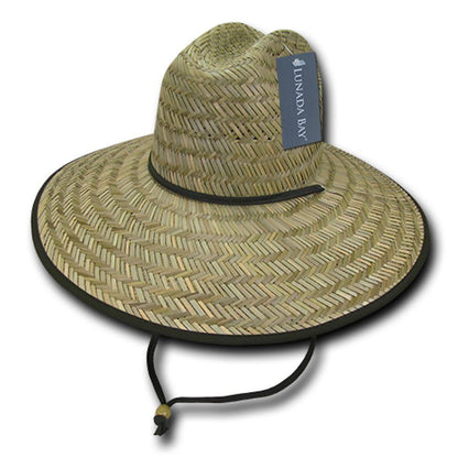 Decky Mat Paper Straw Lifeguard Cowboy Hats Caps Mens Womens Beach-