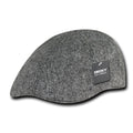 Decky Melton 6 Panel Wool Woven Ivy Sports Comfort Hats Caps-Salt & Pepper-S/M-
