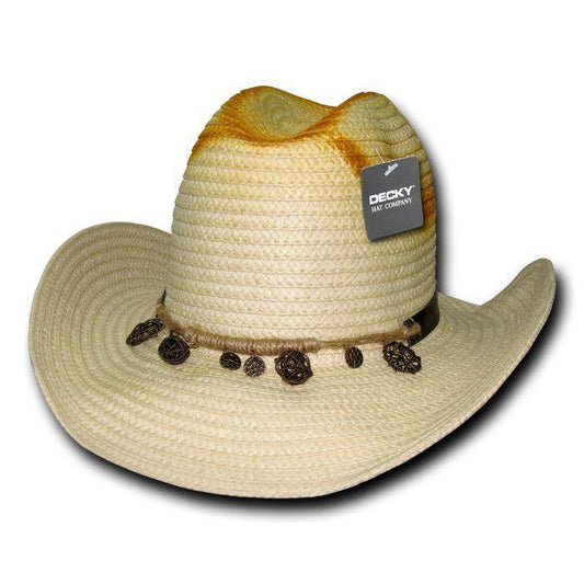 Decky Original Santa Fe Paper Braid Cowboy Hats One Size Mens Unisex-