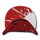 Decky Paint Splat Snapback Baseball 6 Panel 100% Cotton Structured Caps Hats-Black- 11 image