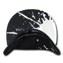 Decky Paint Splat Snapback Baseball 6 Panel 100% Cotton Structured Caps Hats-Black- 6 image
