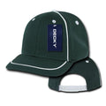 Decky Performance Mesh Piped 6 Panel Snapback Jersey Mesh Baseball Caps Hats-Heather Green-