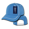 Decky Performance Mesh Piped 6 Panel Snapback Jersey Mesh Baseball Caps Hats-Sky-