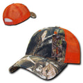 Decky Relaxed Camouflage Hybricam Hunting Army Trucker Baseball Caps Hats-Grey/Orange-