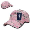 Decky Relaxed Cotton Camouflage Low Crown Pre Curved Bill Buckle Dad Caps Hats-PKD-
