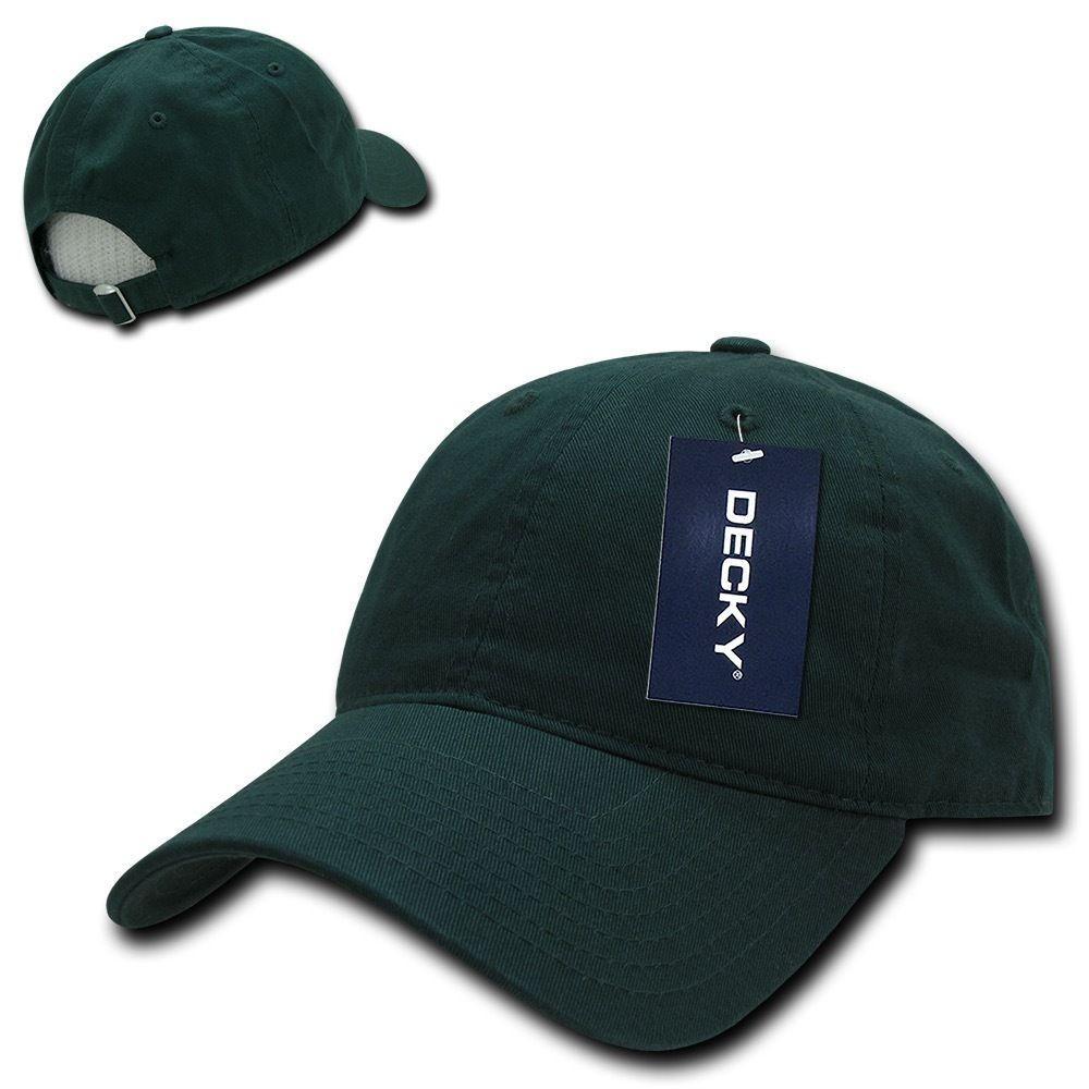 Decky Relaxed Soft Low Crown Dad Washed Cotton Polo Vintage 6 Panel Caps Hats-205-Black-