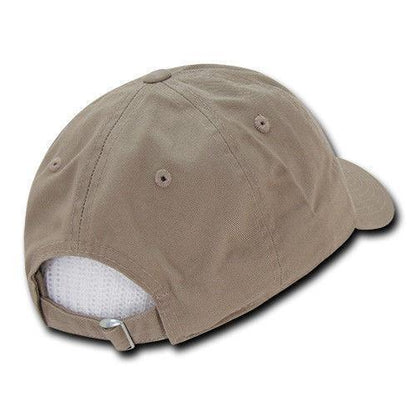 Decky Relaxed Soft Low Crown Dad Washed Cotton Polo Vintage 6 Panel Caps Hats-205-Black-