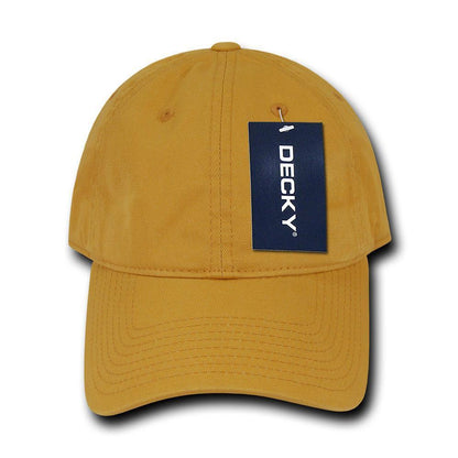 Decky Relaxed Soft Low Crown Dad Washed Cotton Polo Vintage 6 Panel Caps Hats-205-Black-