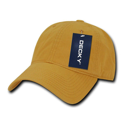 Decky Relaxed Soft Low Crown Dad Washed Cotton Polo Vintage 6 Panel Caps Hats-205-Black-