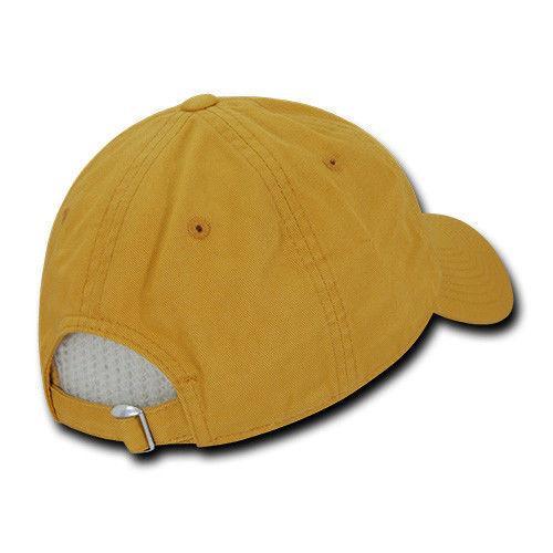 Decky Relaxed Soft Low Crown Dad Washed Cotton Polo Vintage 6 Panel Caps Hats-205-Black-