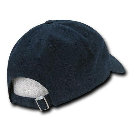 Decky Relaxed Soft Low Crown Dad Washed Cotton Polo Vintage 6 Panel Caps Hats-205-Black-