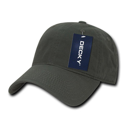 Decky Relaxed Soft Low Crown Dad Washed Cotton Polo Vintage 6 Panel Caps Hats-205-Black-