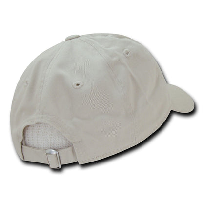 Decky Relaxed Soft Low Crown Dad Washed Cotton Polo Vintage 6 Panel Caps Hats-205-Black-