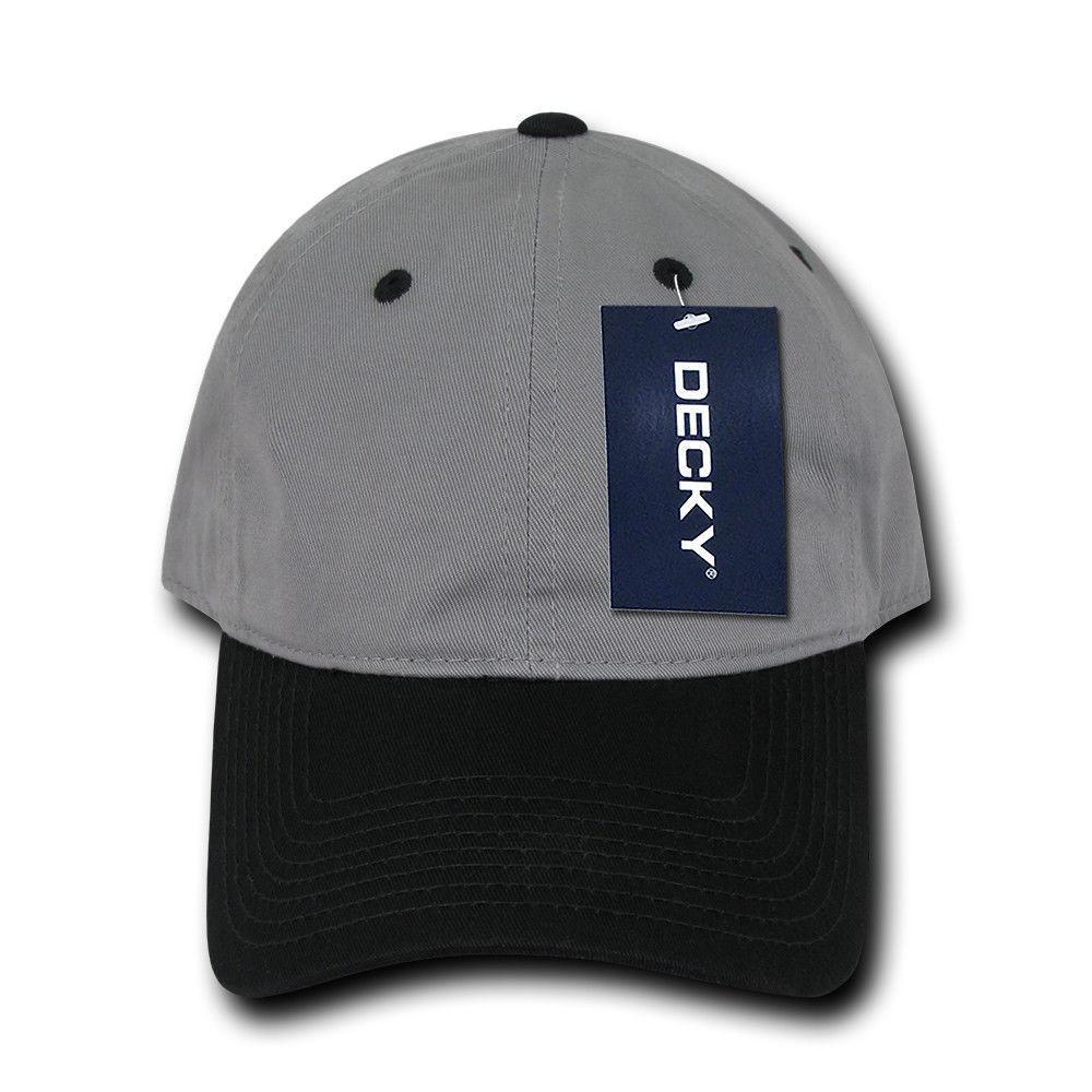 Decky Relaxed Soft Low Crown Dad Washed Cotton Polo Vintage 6 Panel Caps Hats-205-Black-