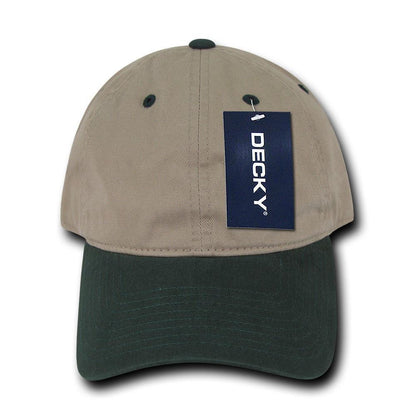 Decky Relaxed Soft Low Crown Dad Washed Cotton Polo Vintage 6 Panel Caps Hats-205-Black-