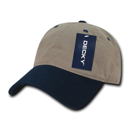 Decky Relaxed Soft Low Crown Dad Washed Cotton Polo Vintage 6 Panel Caps Hats-205-Black-