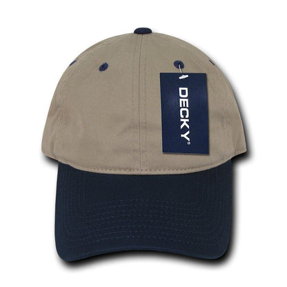 Decky Relaxed Soft Low Crown Dad Washed Cotton Polo Vintage 6 Panel Caps Hats-205-Black-