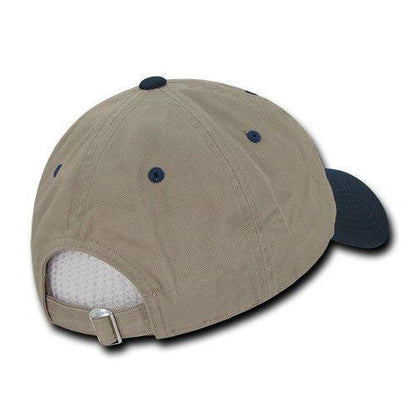 Decky Relaxed Soft Low Crown Dad Washed Cotton Polo Vintage 6 Panel Caps Hats-205-Black-