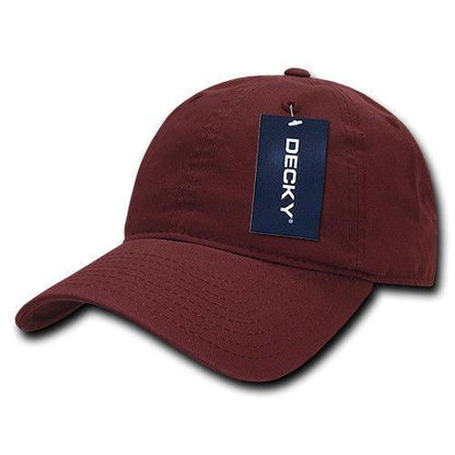 Decky Relaxed Soft Low Crown Dad Washed Cotton Polo Vintage 6 Panel Caps Hats-205-Black-